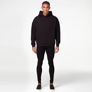 Sudadera con capucha y estampado de abullonado de gran tamaño personalizada para hombre, forro polar de talla XL para invierno, suministro ODM, primavera sólida anticontracción - Product Image 3