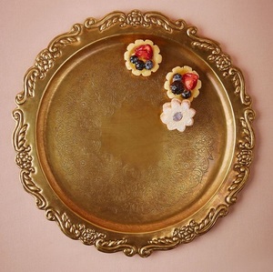 Plaque de chargeur en fer rustique faite à la main avec travail antique de qualité supérieure parfaite pour les mariages à la campagne et les repas formels - Product Image 6