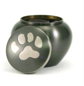 Urnes Paw Pet pour cendres Urnes de crémation gravées pour cendres d'animaux Urne en laiton doré avec gravure artisanale pour animaux de compagnie - Product Image 4