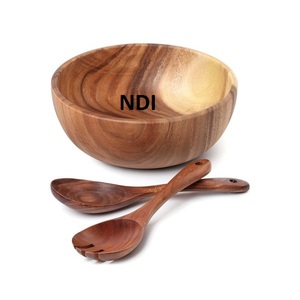 Cuenco de madera para servir ensalada de frutas, cuenco para mezclar, artículo de catering para el hogar, vajilla de estilo Simple, decoración, cuencos para servir alimentos - Product Image 6