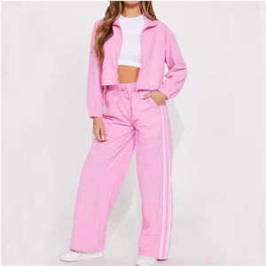 Combinaisons de survêtement d'hiver pour femmes et unisexe, de haute qualité, en nylon, avec fermeture éclair, coupe-vent, respirantes, 2 pièces - Product Image 1