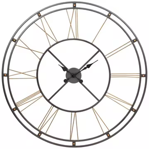 Hiện đại chuyển tiếp phòng khách bắt mắt LED Kim hiển thị đồng hồ treo tường kim loại thanh lịch thiết kế nghệ thuật Deco phong cách azora ngành công nghiệp - Product Image 3