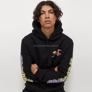 เสื้อฮู้ด400gsm ผ้าฝ้าย100% สำหรับผู้ชาย, ไซส์ใหญ่พิเศษเสื้อฮู้ดสำหรับฤดูหนาวชุดแนวสตรีทปักลายพิมพ์ดิจิตอลเสื้อฮู้ดเปล่าย้อมสีเรียบ - Product Image 1