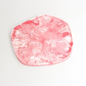 Plats et assiettes en résine marbrée tendance, forme ronde, motif personnalisé, moderne, passe au lave-vaisselle, plat de service pour aliments - Product Image 1