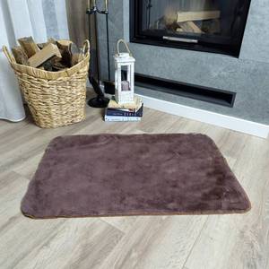 Alfombra de Piel Sintética de Nogal Moonbeam, Alfombra Suave Antideslizante de 60x90 cm - Product Image 3