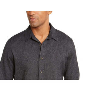 Camicia Casual a Quadri da Uomo American Rag, Vestibilità Regolare, 100% Cotone Spazzolato, Antipiega, Taglie dalla Small alla 3XL, Nera - Product Image 2