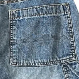 2025 New Premium Quality Custom High Baggy 100% Cotton Mid Waist Summer Casual Button Man's <b>Denim</b> Shorts with Straight Style - Product Image 5