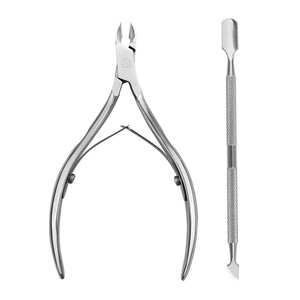Pince à ongles à cuticules en acier inoxydable argenté professionnel lames de précision tranchantes ouverture large de la mâchoire pour les ongles des doigts compétitifs - Product Image 5