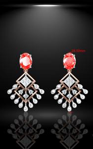 ชุดสร้อยคอและต่างหูสแตนเลสสตีล 14K 18K ดีไซน์เรียบหรู ตัวเลือกสีทองขาวและทองเหลือง  ชุดสามชิ้นสำหรับงานแต่งงานและงานปาร์ตี้สุดอินเทรนด์ - Product Image 2