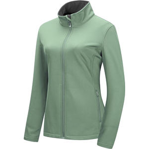 Logo personnalisé veste coupe-vent softshell légère pour femmes respirant imperméable à l'eau design réfléchissant coupe-vent coton commande en gros - Product Image 1