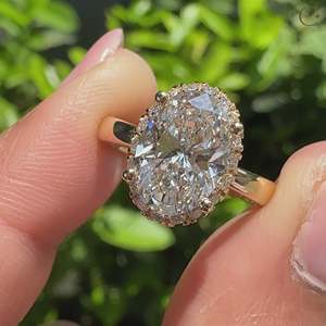 ตัวเรือนเพชรทรงกลมสำหรับแหวนเพชรทรงรี คอลเลคชั่นแหวนเพชรสุดหรู - Product Image 2