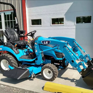 2024 LS Mini tracteur tondeuse à gazon avec chargeur frontal pompe rétrocaveuse et composants de roulement vente dans le monde entier acheter LS tondeuse à gazon - Product Image 1