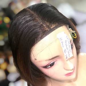 Haute qualité 100% cheveux humains vietnamiens couleur personnalisée perruque de fermeture ondulée avec prix de gros - Product Image 5