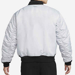 Vestes bomber en satin de polyester pour hommes, style streetwear, prix de gros, fabrication sur mesure, taille plus, 2026 - Product Image 3