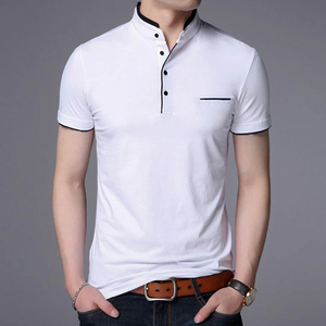 Camiseta de polo de ajuste personalizado para hombre, camiseta de talla grande de alta calidad 100% algodón, nueva moda, camisa transpirable hecha a medida con patrón de estampado - Product Image 5