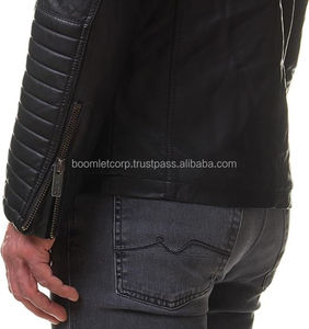 Chaqueta de motociclista para hombre de alta calidad, chaqueta de cuero de moda de fabricantes profesionales, lona a prueba de agua para uso diario de moda - Product Image 5