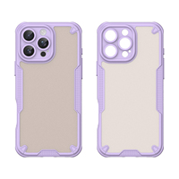 Coque de téléphone rigide semi-transparente dépolie en TPU+PC, finition mate, antichoc, étanche, avec peinture effet givré, pour iPhone 16 15 14 13 12 11