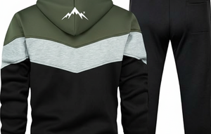 Survêtement en coton unisexe personnalisé |   Ensemble jogging à capuche en molleton épais respirant et antibactérien |   Streetwear d'hiver - Product Image 6