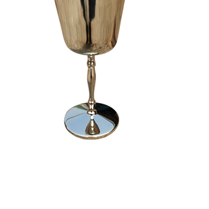 Elegant Classic Antique Nickel Plating Stainless Steel Wine <b>Goblet</b> Handcrafted Outdoor Gift for Wine Lovers - Product Image 3