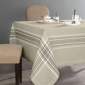 Mantel rectangular de lino, mantel de peso pesado, de algodón, a prueba de polvo, para mesa de fiesta, cubierta de mesa, cocina, cena - Product Image 3