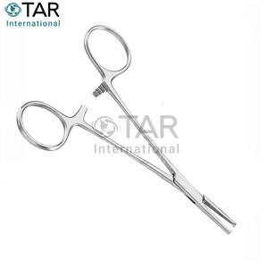 Halsted Mosquito Hemostatic Forceps 1x2 Dientes Rectos 14,0 cm Fórceps quirúrgicos de alta calidad instrumentos médicos vasculares arteriales - Product Image 3