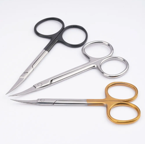 Tijeras Profesionales para Cutículas 001, Herramienta de Belleza Curva con Mango de Cerámica y Hoja de Acero Inoxidable, Punta Afilada, Seguras para Manos Diestras, Manicura - Product Image 1