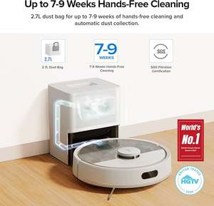 Robot Aspiradora y Mopa Roborocs Q7 M5+ Nuevo en Existencia, Actualizado del Modelo Q5 Max+, Autovaciado de hasta 7-9 Semanas, Succión de 10000Pa - Product Image 3