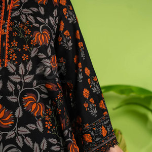 ชุดสلوارคามีซผ้าฝ้ายพิมพ์ลายสไตล์ปากีสถาน ชุดลำลองแบบสั่งตัดสำหรับผู้ใหญ่ - Product Image 4