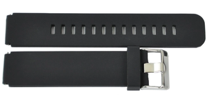 JD009 Unisex Sport Silicone Adjustable Band 20mm Black Stainless Steel Breathable Soft Lightweight Durable Waterproof Smartwatch - Product Image 2