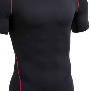 Dernier style de protection contre les éruptions cutanées avec logo personnalisé Bjj Rash Guard à manches courtes et respirantes de couleur unie à sublimation - Product Image 4