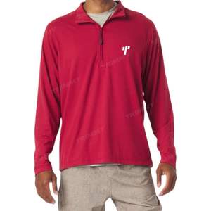 Jersey polar estampado a la moda para hombre cómodo ligero 100% algodón cuarto de cremallera para todas las estaciones hecho en Pakistán - Product Image 2