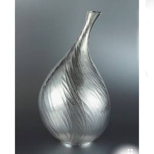 Aluminum Metal Unique Shape Silver Plated Coastal Iron Flower <b>Vase</b> Fancy Style Luxury Handmade Home <b>Decorative</b> - Product Image 3