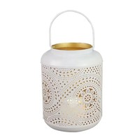 Vente en gros Moonstar Exports – Lanterne marocaine moderne en argent, porte-bougie chauffe-plat en métal et verre fait main, couleur/taille/logo personnalisables