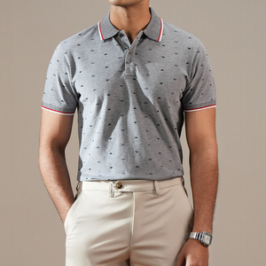 เสื้อเชิ้ตผู้ชายผ้าถัก 100% ผ้าฝ้าย PK ทรงหลวม ระบายอากาศได้ดี ผ้านุ่ม สวมใส่สบายในชีวิตประจำวัน - Product Image 6