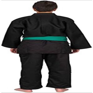 ชุดเครื่องแบบนักเรียนศิลปะการต่อสู้มีเชือกผูกยืดหยุ่นสำหรับเด็กและผู้ใหญ่ขนาด7ออนซ์พร้อมเข็มขัดโลโก้ตามสั่ง - Product Image 4