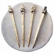 Púas de Oliva de acero inoxidable de alta resistencia, pinchos de Metal reutilizables, Artículos de bar modernos y duraderos para uso en fiestas en casa - Product Image 1