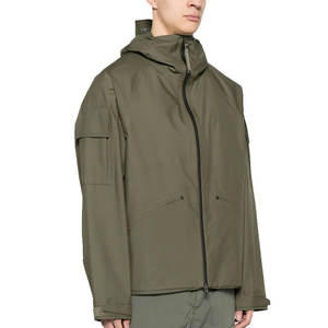 Chaqueta Cortavientos para Hombre con Logotipo Personalizado, Chaqueta Cortavientos Impermeable de Poliéster 100% para Exteriores con Capucha, Chaqueta Rígida con Capucha - Product Image 2