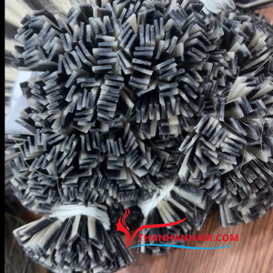 Meilleurs produits, extensions de cheveux humains à pointe plate de couleur, kératine humaine vietnamienne Remy à double tirage en stock - Product Image 4