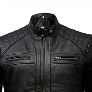 แจ็กเก็ตหนังสำหรับผู้ชายหนังแท้100% ดีไซน์ใหม่ - Product Image 3