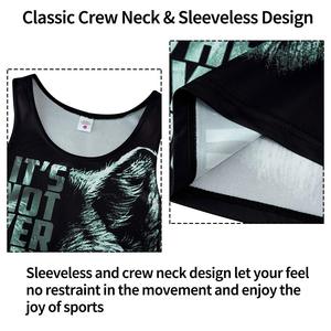 100% Cotton <b>Mens</b> Tank Top 3D Print Sleeveless Gym Fitness Shirt Breathable Lightweight Summer Beachwear Plus Size Available - Product Image 6