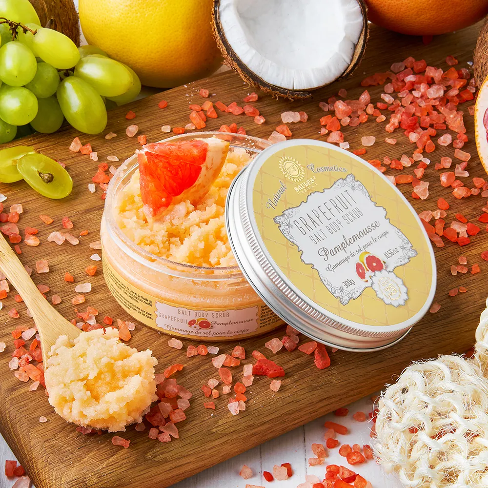 Top SPA Skin Brightening Moisturizing Deep Exfoliating Body Scrub Skin Care Peeling with Sea Salt Made in Europe Latvia