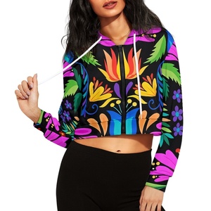 OEM Wholesale Custom Made Women's Crop <b>Top</b> Sublimation Hoodies in <b>Top</b> Quality Breathable Customized Casual Use Women's Hoodies - Product Image 4