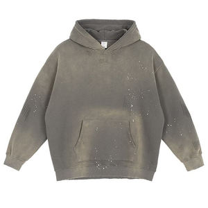 Unisex Streetwear Moda Sun Faded Hoodies Custom Acid Wash Sunfaded Cotton Clothes Pullover Hoodies para hombres - Product Image 1