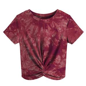 Tops cortos lisos de manga corta personalizados 2025, ropa de Fitness para gimnasio, Camisetas básicas hechas de algodón, camisetas femeninas, Top corto Sexy para mujer - Product Image 3