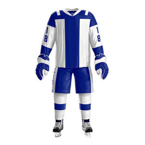 Nouveaux adultes de haute qualité portent un uniforme de hockey sur glace confortable Impression numérique 100% polyester Uniforme de hockey sur glace à séchage rapide - Product Image 6