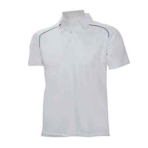 Plain <b>White</b> <b>Cricket</b> Uniforms With Brand Logo & Team Name Polyester <b>Cricket</b> Uniform Kit - Product Image 6