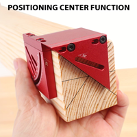 Alat Tata Letak 3D dari Paduan Aluminium, Penggaris Sudut yang Dapat Disesuaikan, Alat Penanda Posisi untuk Pertukangan Kayu, Penggaris Sudut Multi-Angle, Alat Pertukangan Kayu