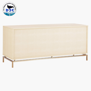 Luxury Modern High Quality Faux Shagreen Nightstands Bedroom Furniture Convertible Metal Bedside Coffee <b>Table</b> DAPHOCO Brand Binh - Product Image 4