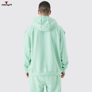 Ventes en gros de sweats à capuche d'entraînement pour hommes d'hiver, impression numérique multicolore, teinture unie, vêtements de rue, meilleure qualité à vendre - Product Image 2