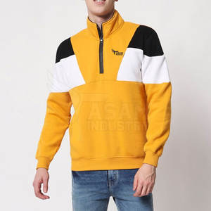 Sweat-shirts personnalisés 1/4 zip pour hommes, vente en gros, prix fabricant - Product Image 2